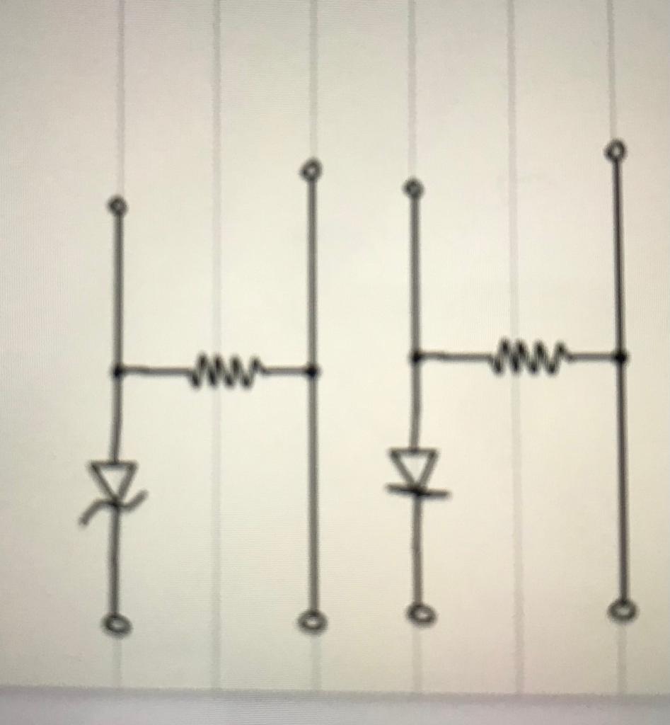 Solved With resistor values of 1k ohms, What are the voltage | Chegg.com