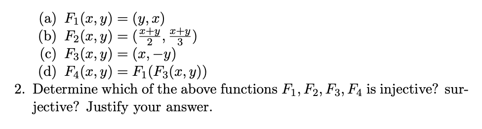 Solved Problem 1 (Functions and matrices) [33 marks] | Chegg.com