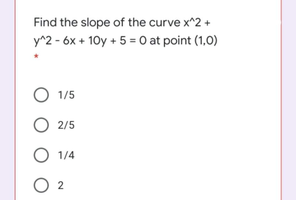 y 6x 4 slope