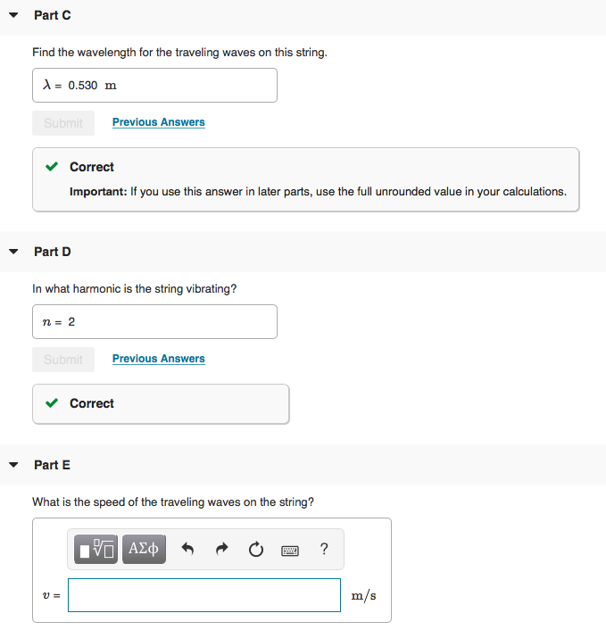 Solved A vibrating string 53.0 cm long is under a tension of