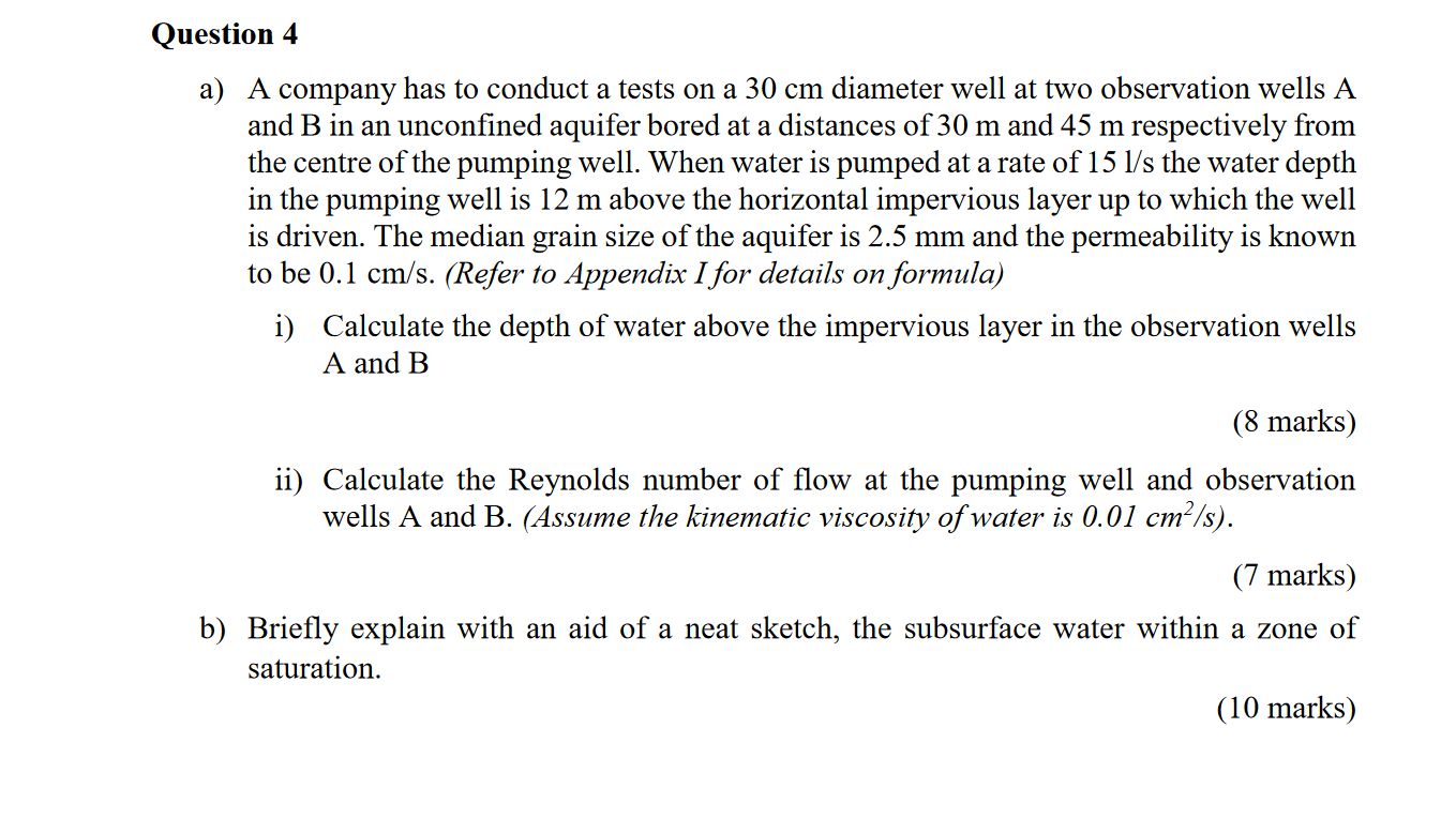 Solved Question 4 a) A company has to conduct a tests on a | Chegg.com