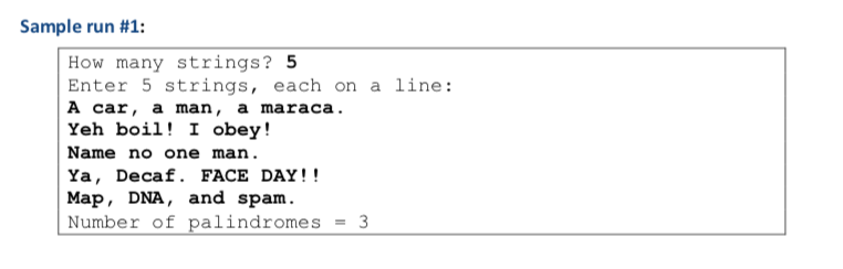 Solved Problem statement: A palindrome is a word or phrase | Chegg.com