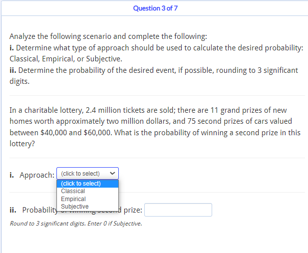 Solved Question 3 of 7 Analyze the following scenario and | Chegg.com