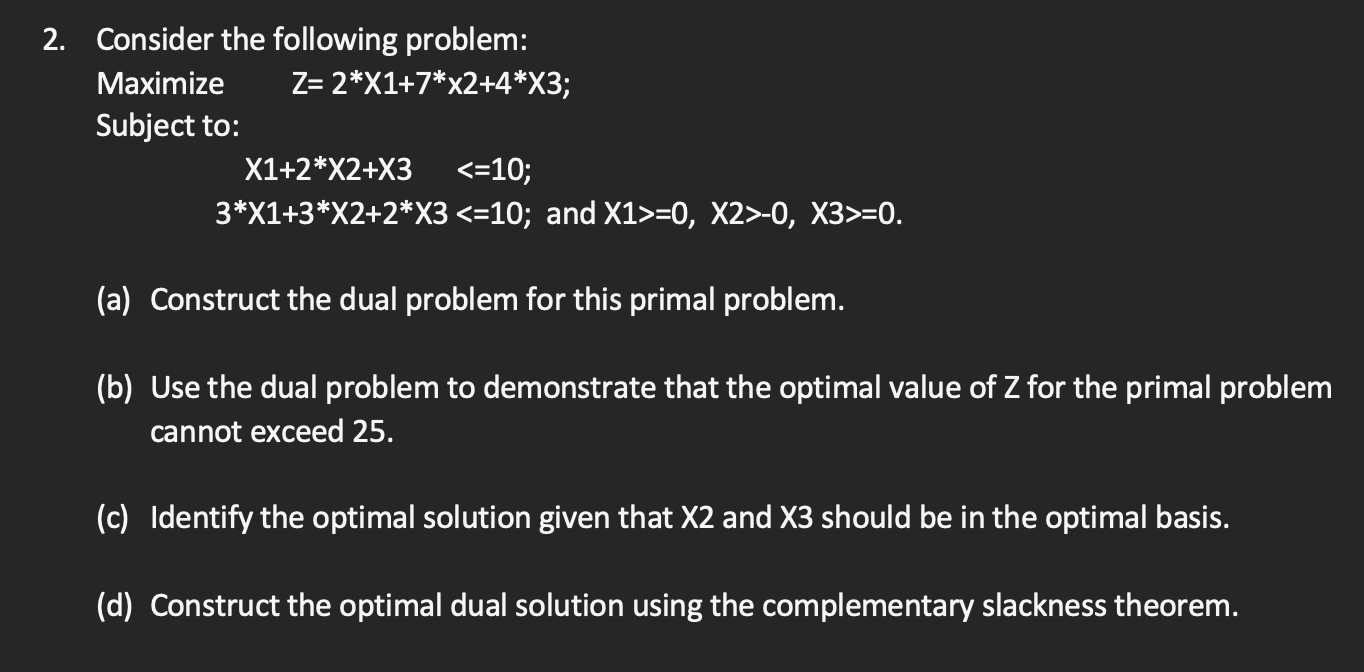 Consider The Following Problem: Maximize | Chegg.com