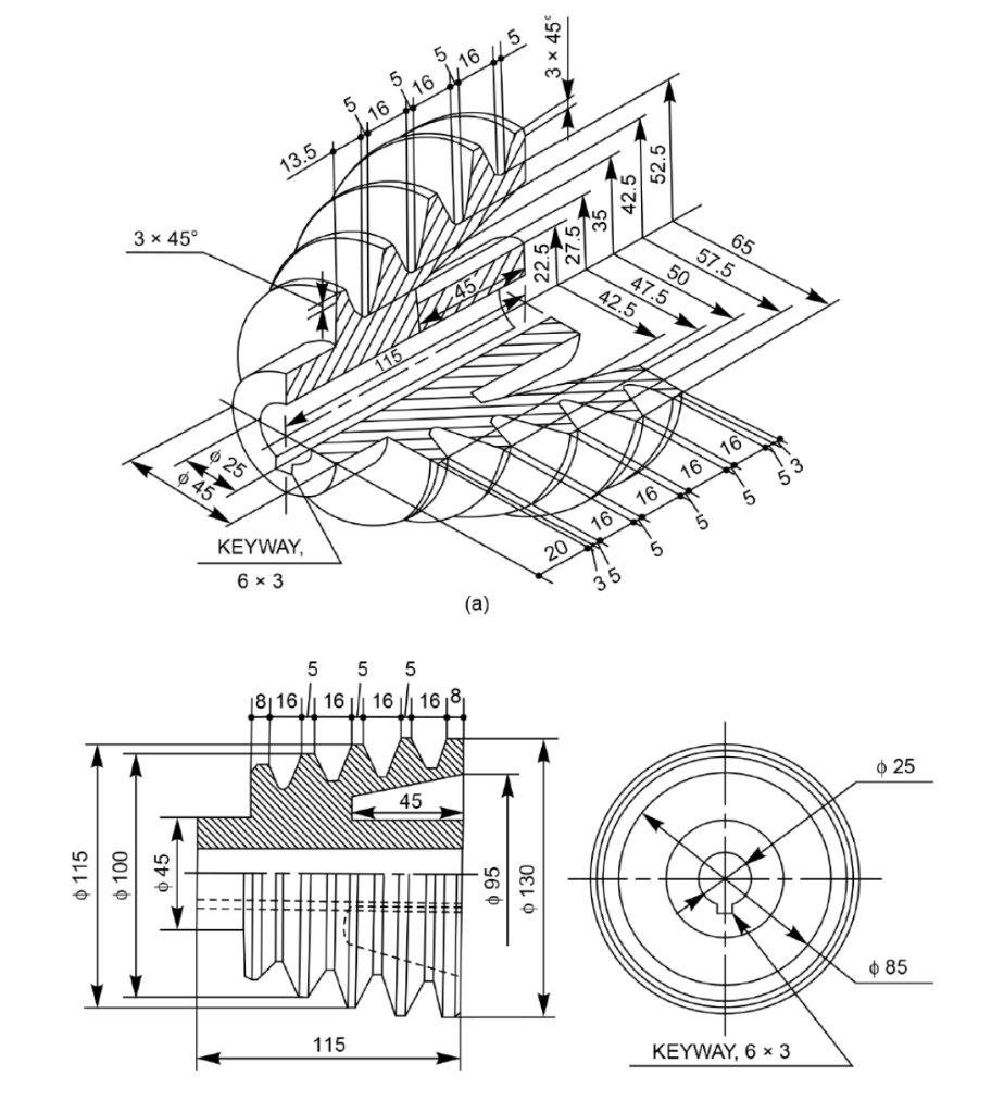 Solved Create A 3D Model In Solidworks And Show A 3D View | Chegg.com