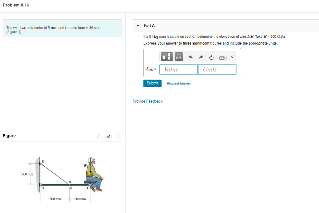 Solved Problem 8.16 Part A The wire has a diameter of 5 mm | Chegg.com