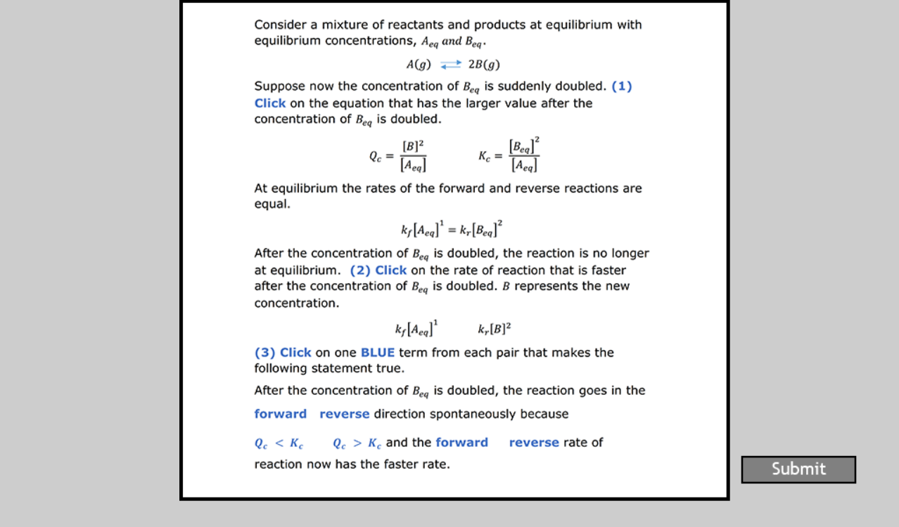 Solved Consider a mixture of reactants and products at | Chegg.com