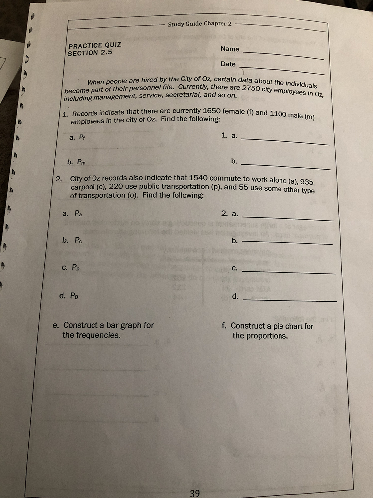Solved Study Guide Chapter 2 PRACTICE QUIZ SECTION 2.5 Name | Chegg.com