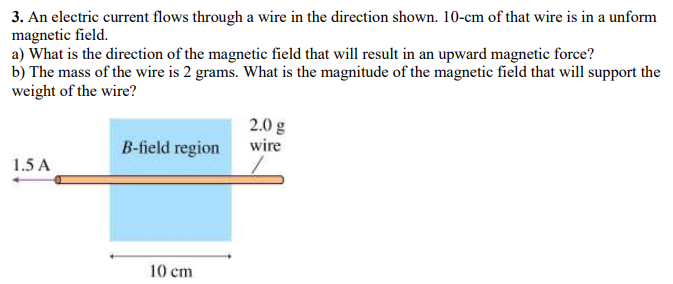 Solved 3. An Electric Current Flows Through A Wire In The | Chegg.com