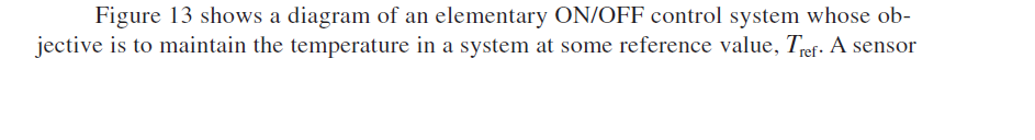 Solved Figure 13 shows a diagram of an elementary ON/OFF | Chegg.com