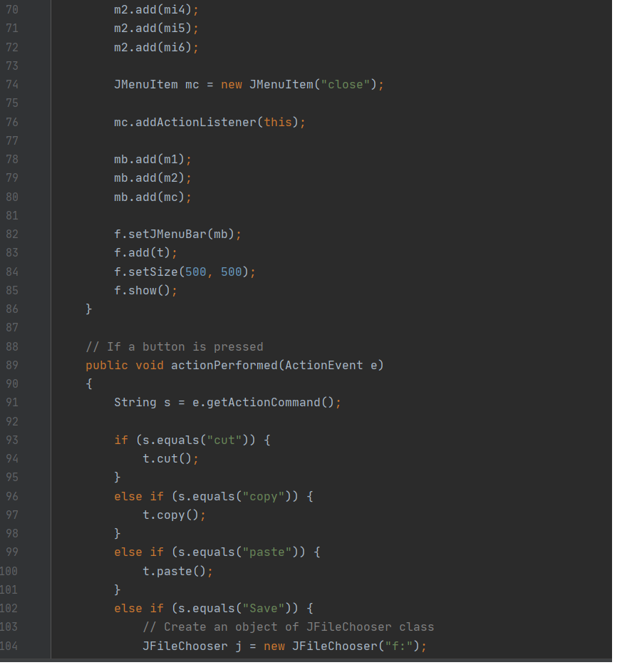 Solved Write a test code for the following texteditor | Chegg.com