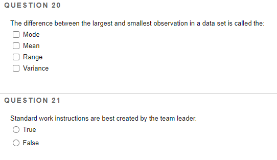 Solved The difference between the largest and smallest | Chegg.com