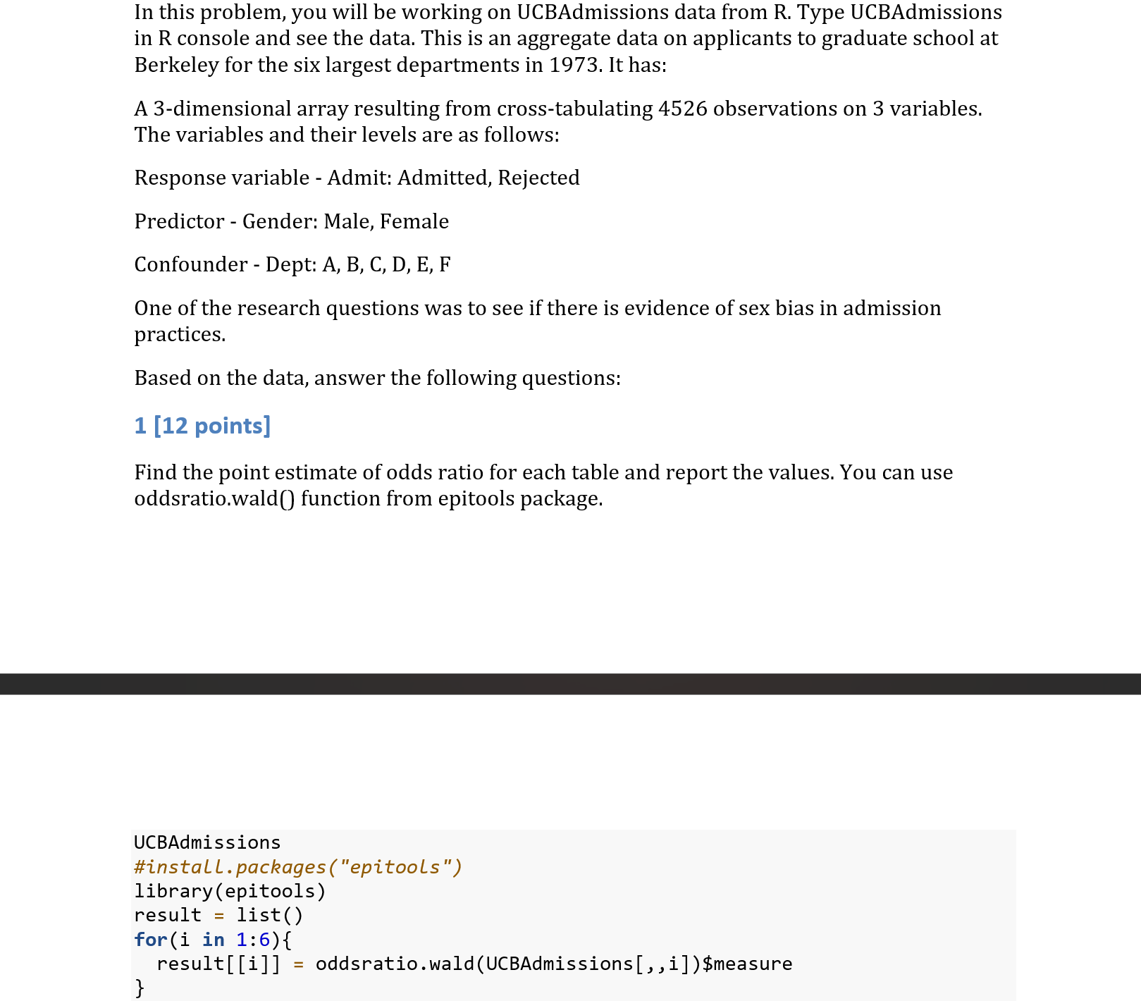 in R console and see the data. This is an aggregate | Chegg.com