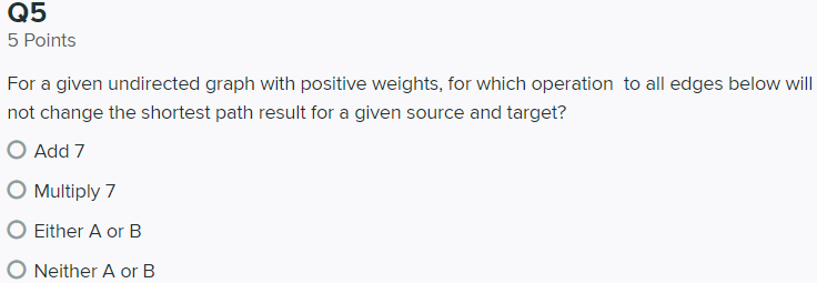 Solved Q1 5 Points Given an array of n 2 16 distinct | Chegg.com