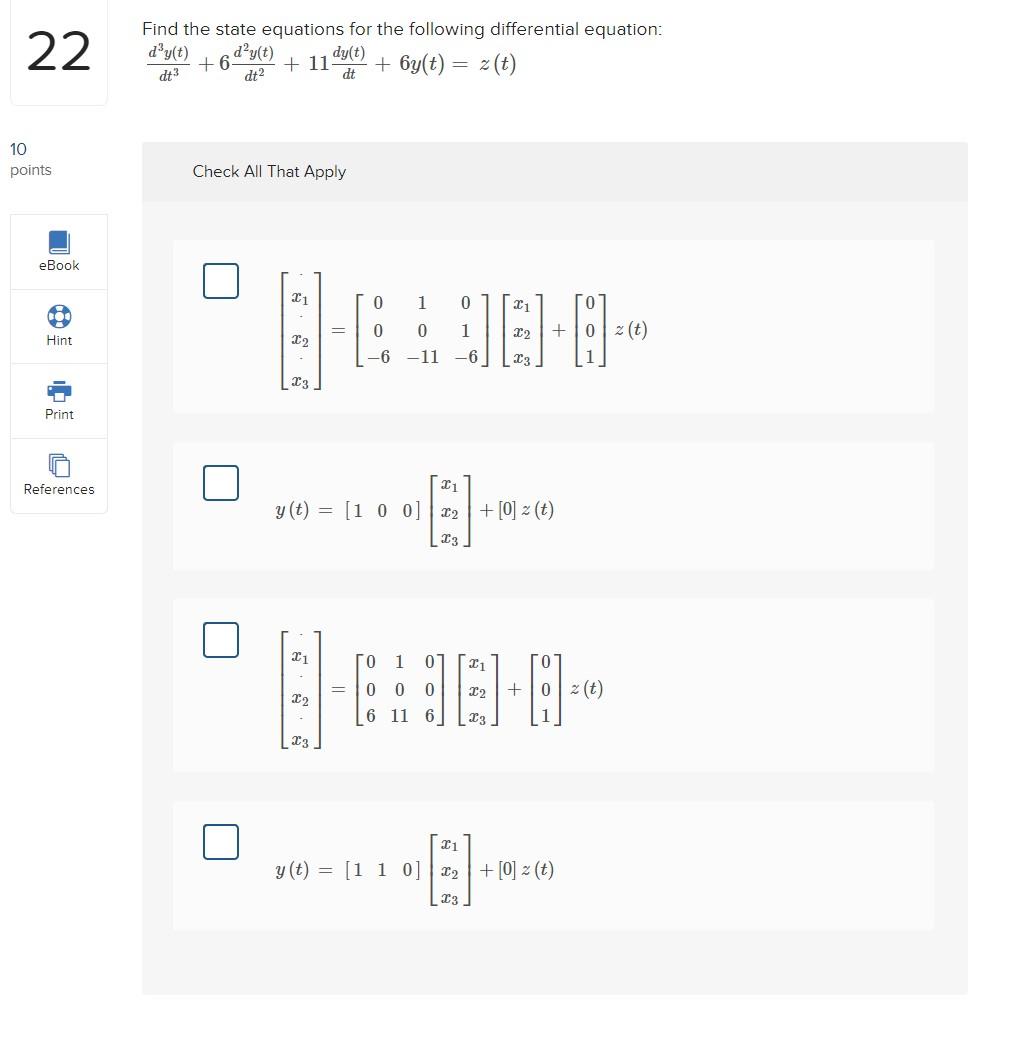 Solved 22 Find the state equations for the following | Chegg.com