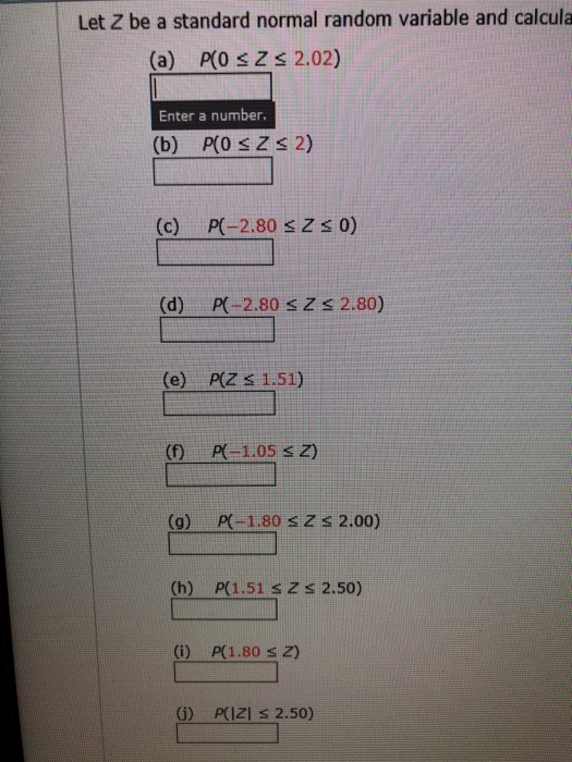Solved Let Z be a standard normal random variable and | Chegg.com
