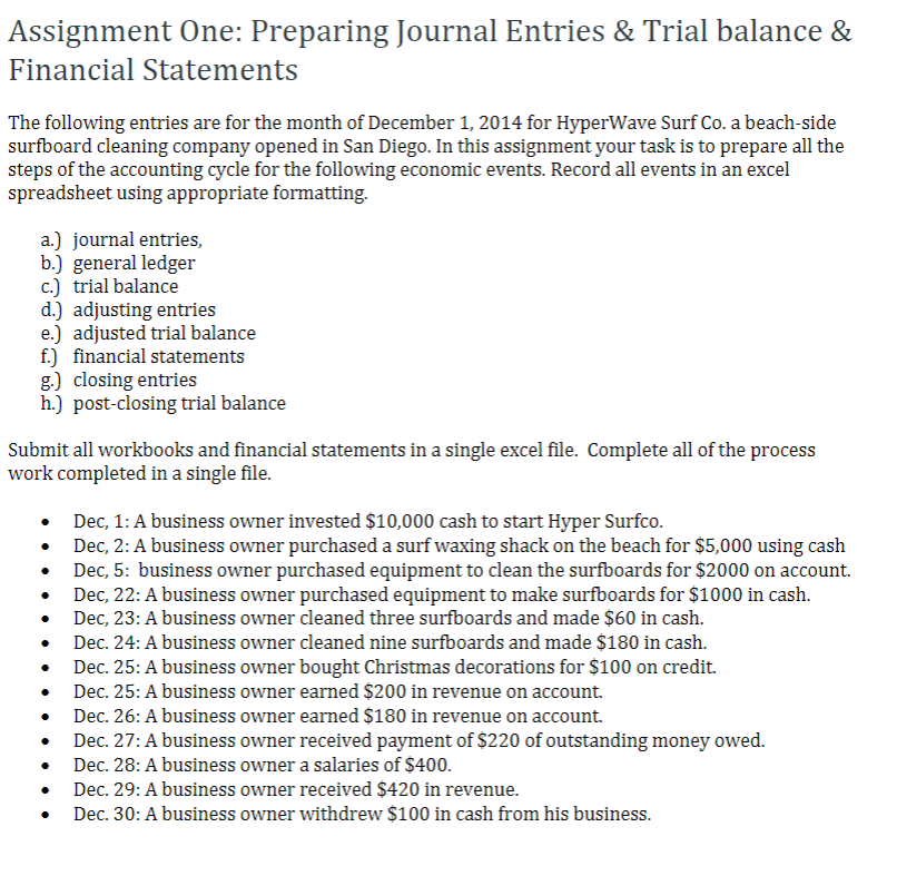 Solved FIND The Following, A)Journal Entry B)Trial | Chegg.com