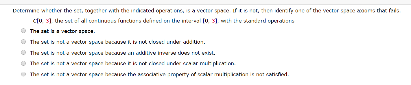 Solved Determine Whether The Set Together With The