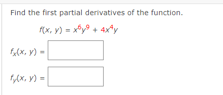 Solved Find the first partial derivatives of the function. | Chegg.com