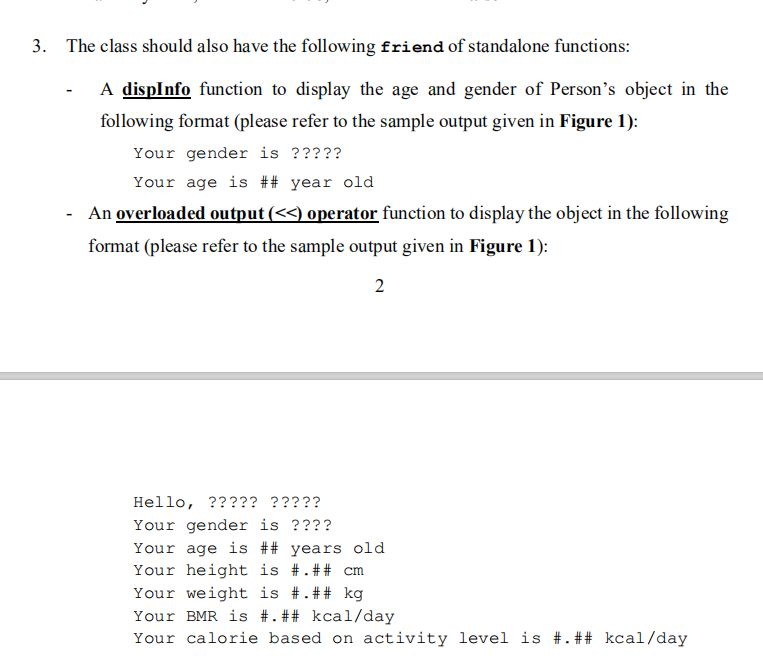 Solved Write a complete CH program that contains a class | Chegg.com