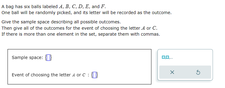 Solved A Bag Has Six Balls Labeled A,B,C,D,E, And F. One | Chegg.com