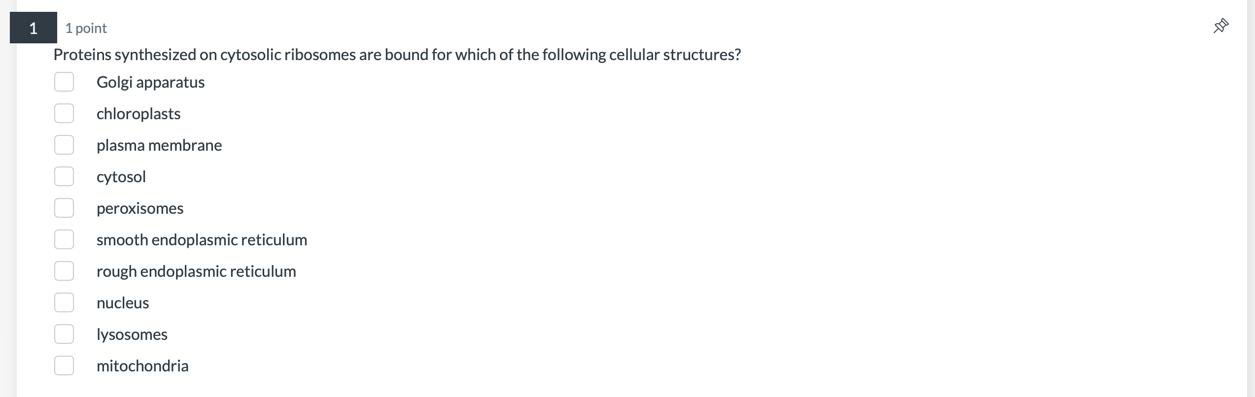 Solved Proteins synthesized on cytosolic ribosomes are bound