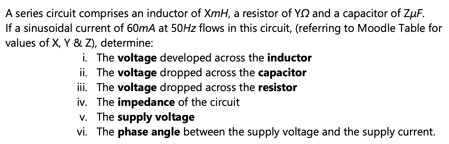 Solved The Value Of X 98 Y 138 Z 58