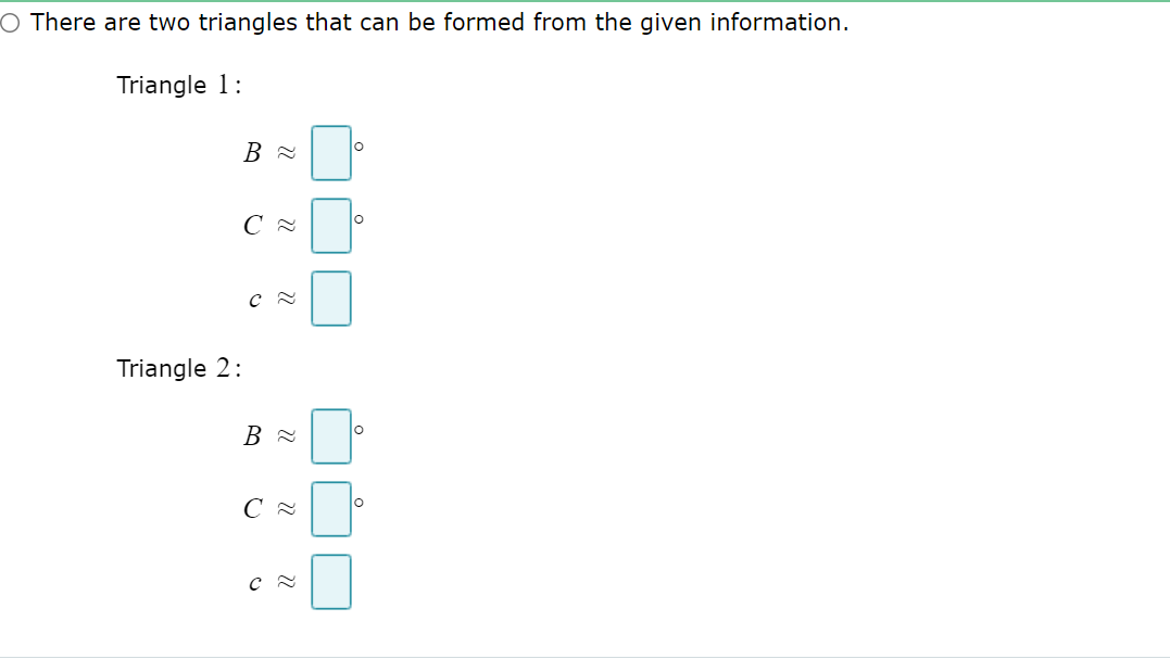 Solved Information is given about ABC. Determine if the | Chegg.com