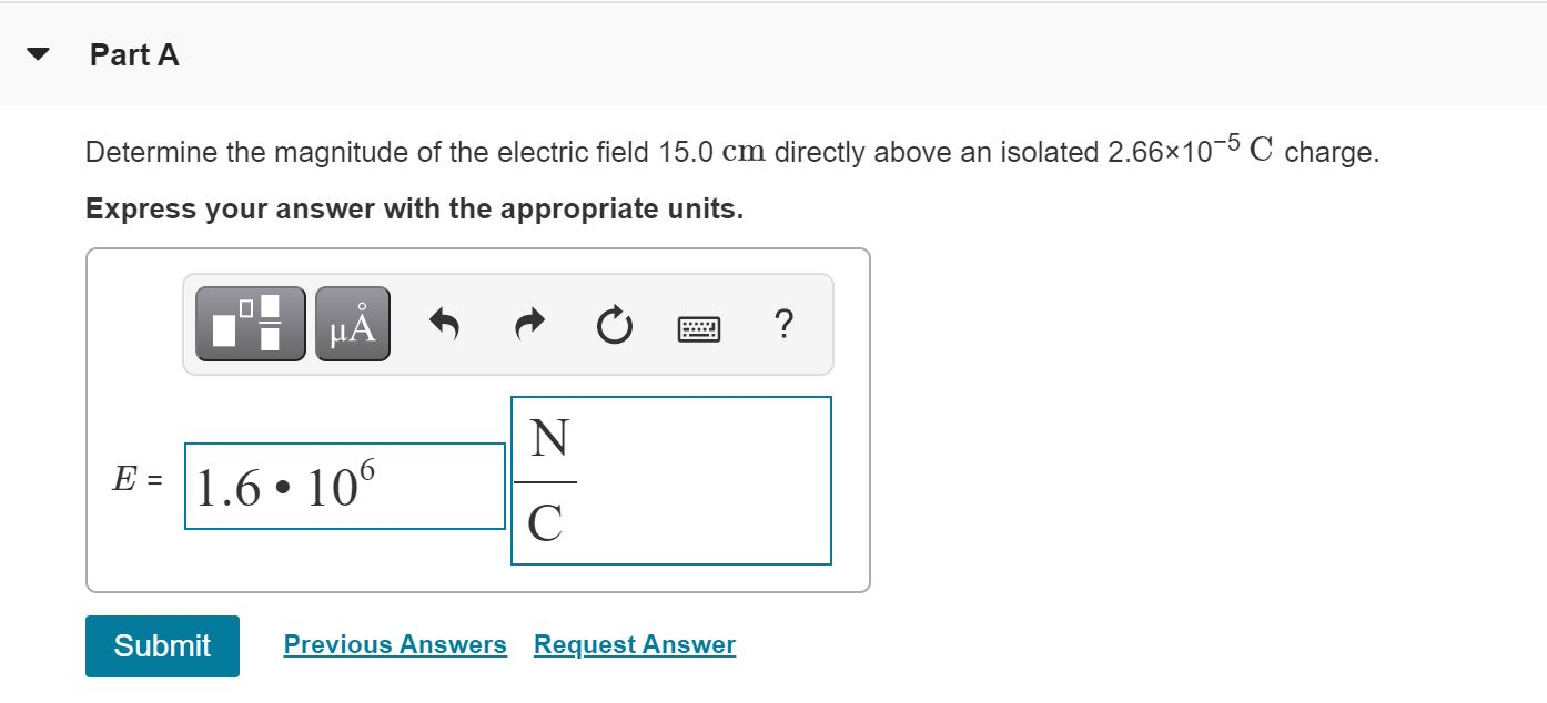 Solved Determine the magnitude of the electric field 15.0 cm | Chegg.com