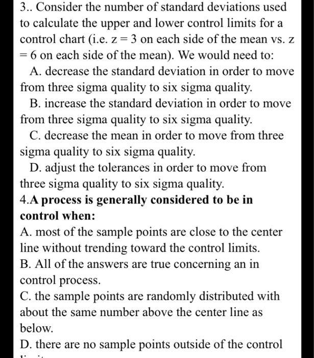 Solved 3.. Consider the number of standard deviations used
