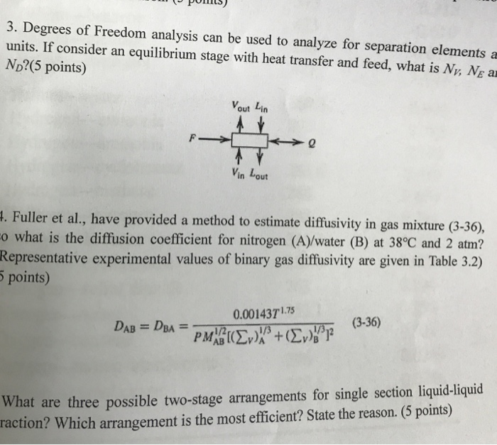 Solved degrees of freedom analysis can be used to analyze chegg