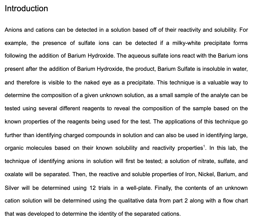 experiment conclusion format