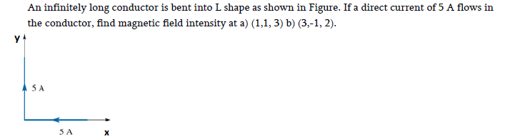 Solved An Infinitely Long Conductor Is Bent Into L Shape As 2536