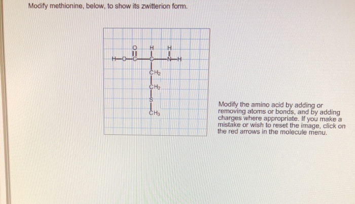solved-modify-methionine-below-to-show-its-zwitterion-chegg