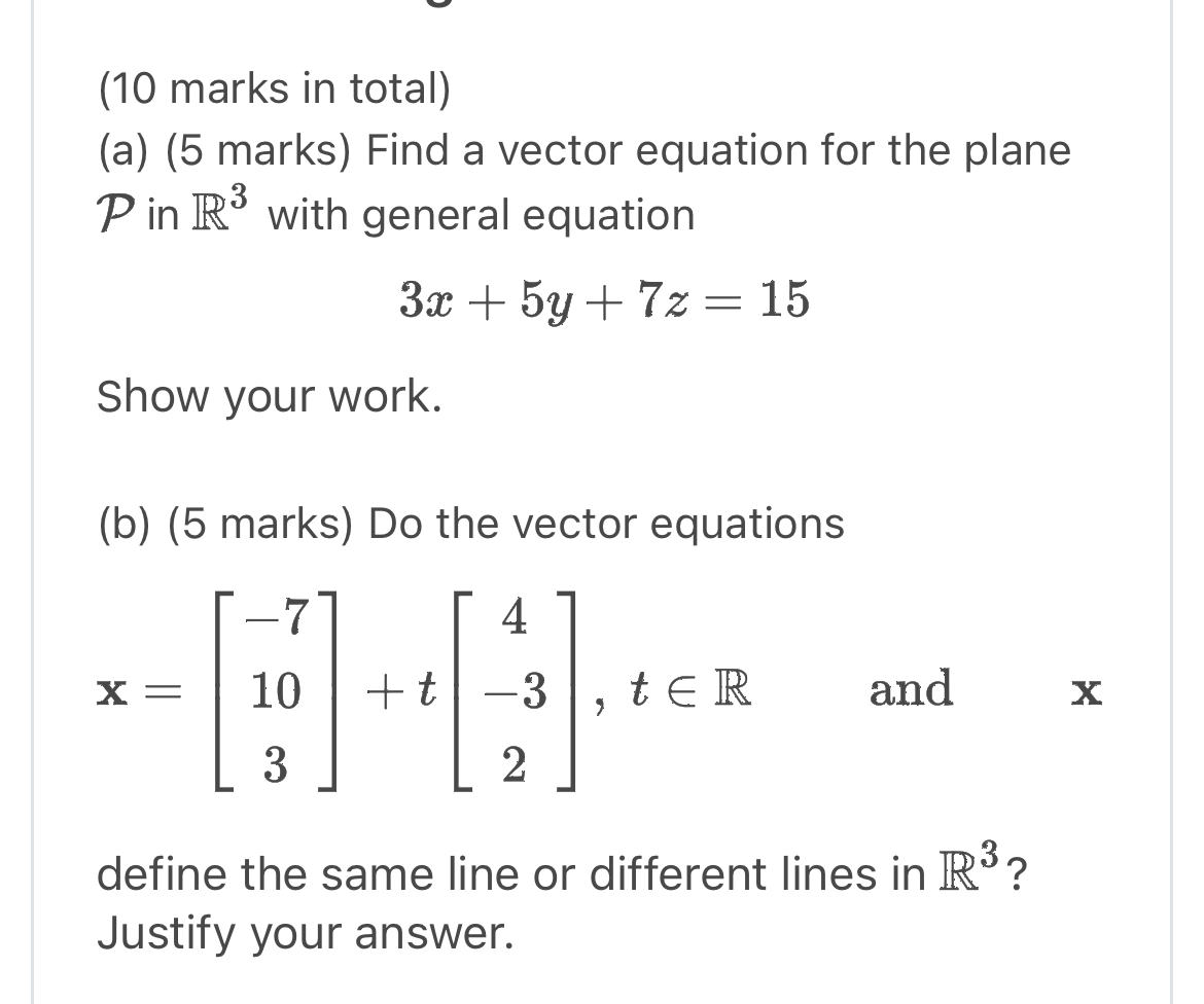 10-marks-in-total-a-5-marks-find-a-vector-chegg