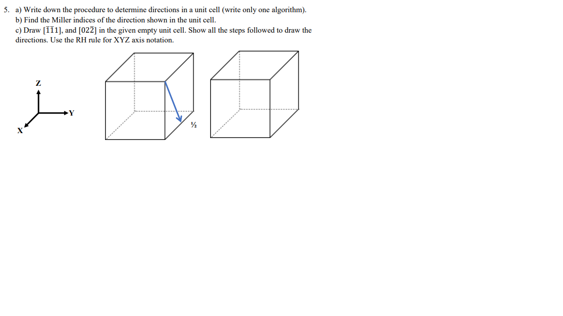 Solved 5. a) Write down the procedure to determine | Chegg.com