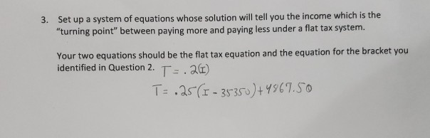 Solved 3. Set up a system of equations whose solution will | Chegg.com