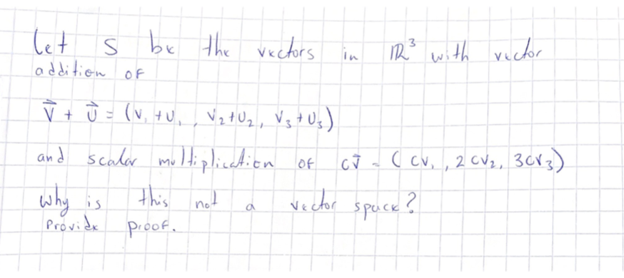 Solved Let S Be The Vectors In 12 With Rector Addition O Chegg Com