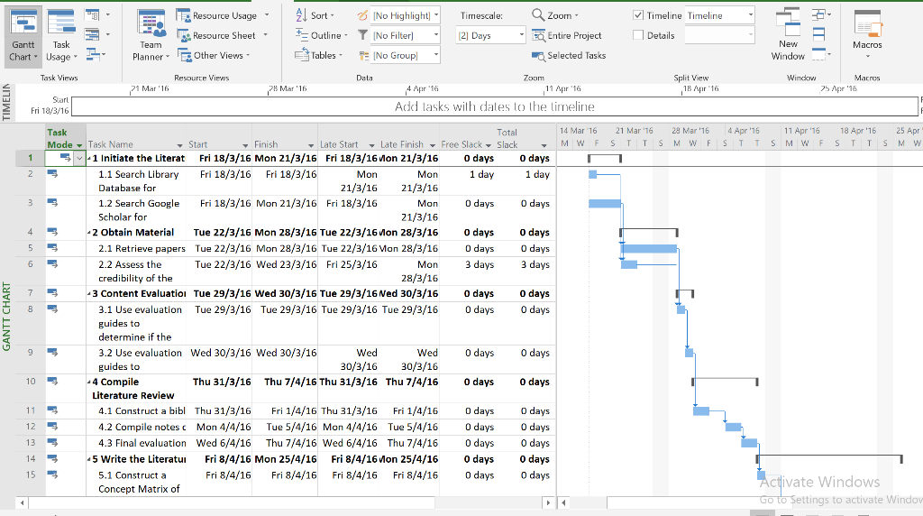 3. From the View tab select Tables and then Schedule. | Chegg.com