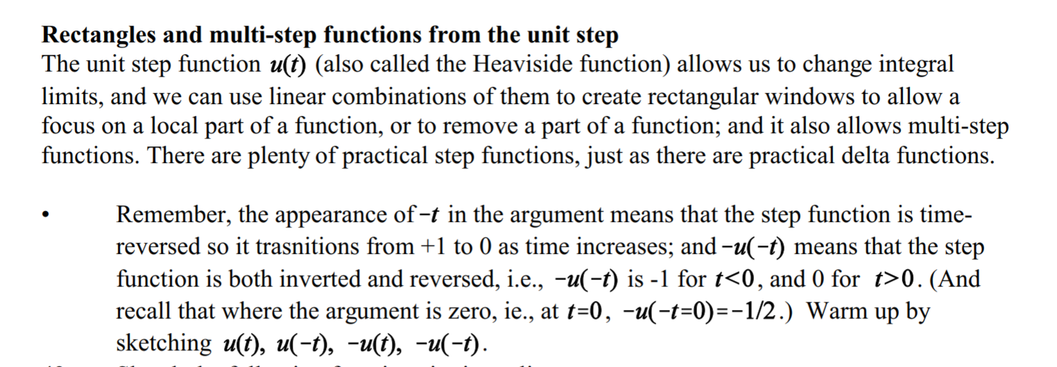 Solved Rectangles and multi-step functions from the unit | Chegg.com