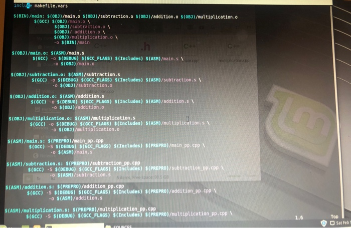 Solved Hey Guys i am making a makefile on Linux and im | Chegg.com
