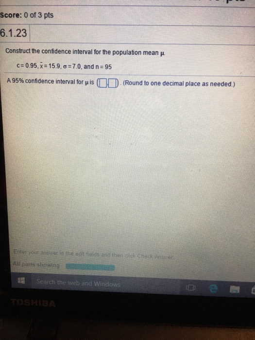 Solved Construct the confidence interval for the population | Chegg.com