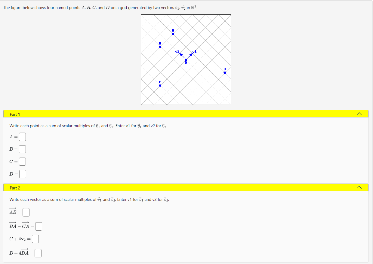 Solved The Figure Below Shows Four Named Points A B C And D Chegg Com