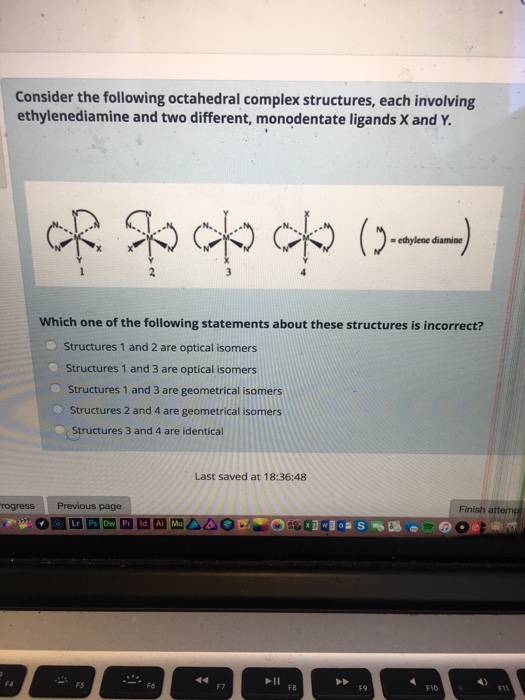 Solved Consider The Following Octahedral Complex Structures, | Chegg.com