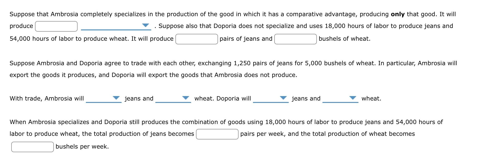 Solved 2. Absolute and comparative advantage Consider two