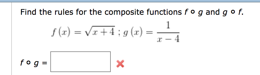 Solved Find The Rules For The Composite Functions F тиш G And Chegg Solved Find The Rules For The Composite Functions F тиш G And Chegg