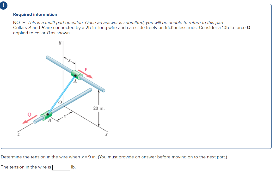 Solved ! Required Information NOTE: This Is A Multi-part | Chegg.com