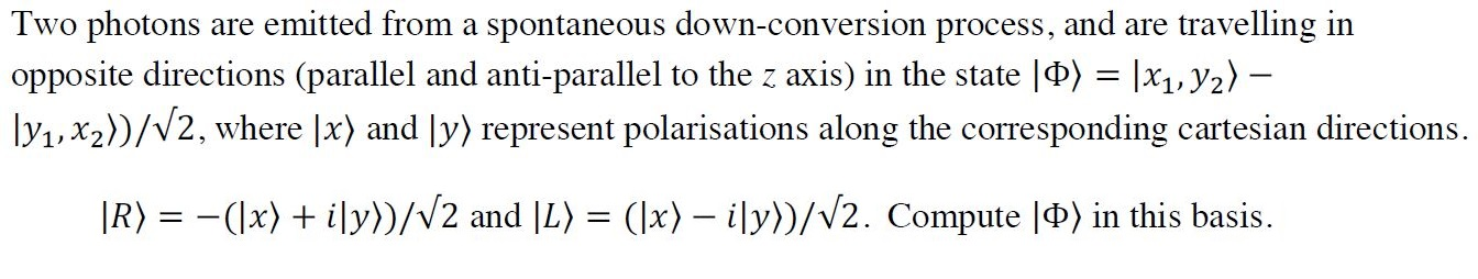 Solved Two photons are emitted from a spontaneous | Chegg.com