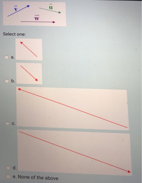 Solved Select one: b. d. e. None of the above | Chegg.com