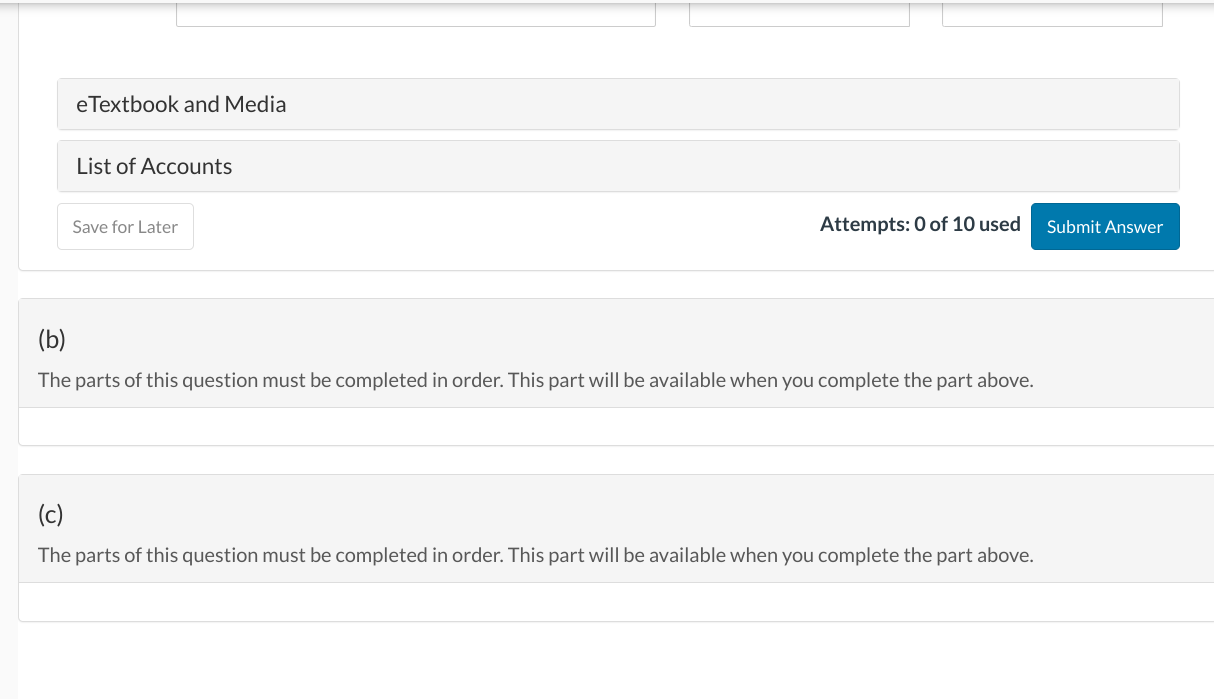 Solved (b) The Parts Of This Question Must Be Completed In | Chegg.com